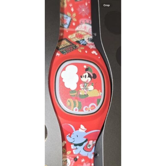 NIB Disney Parks Christmas Mickey Mouse: The Main Attraction Dumbo MagicBand 2 - Picture 1 of 3